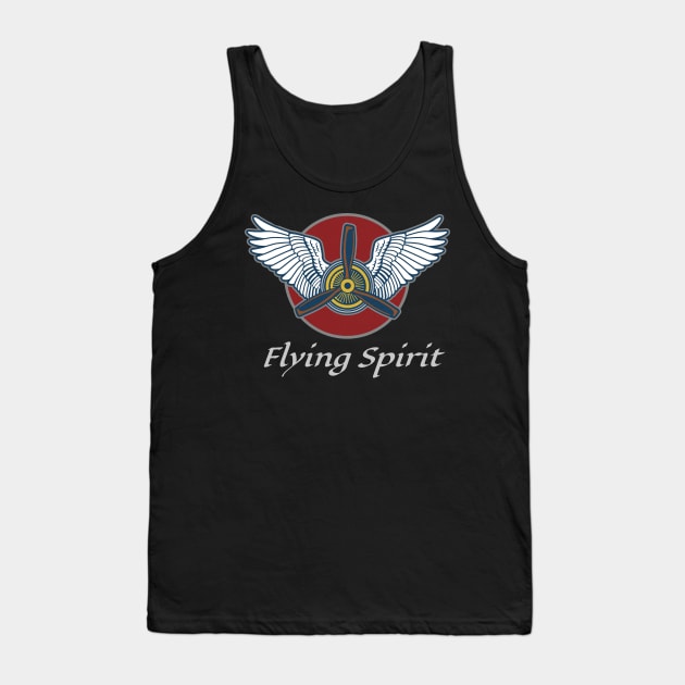 Flying Spirit Tank Top by VintageArtwork